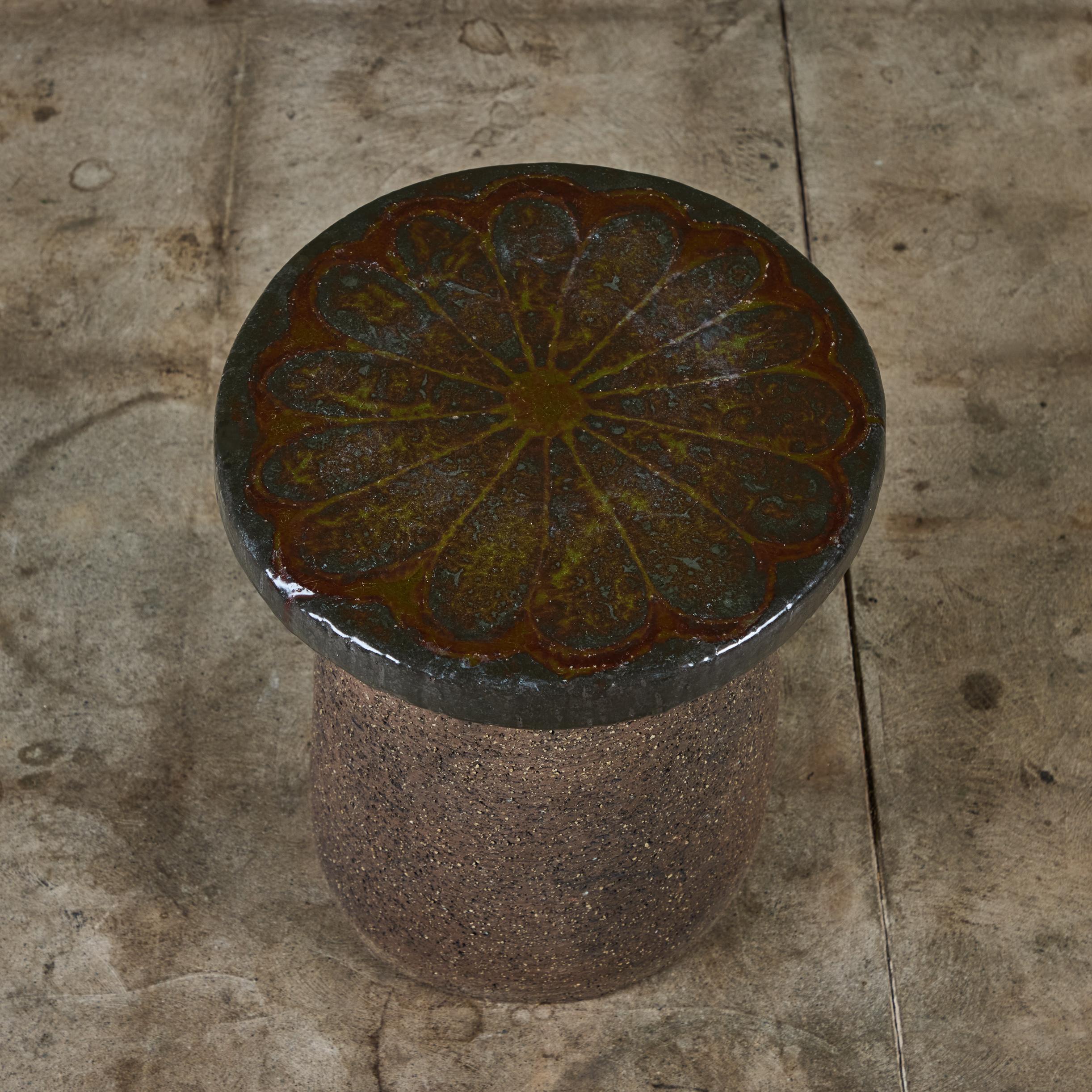 Stan Bitters Ceramic Mushroom Stool or Side Table 3
