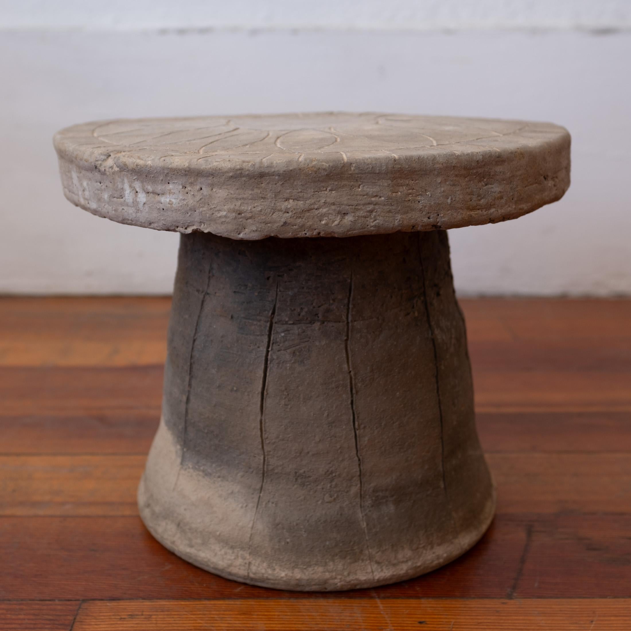 Américain Stan Bitters Tabouret ou table d'appoint en céramique 1960 en vente