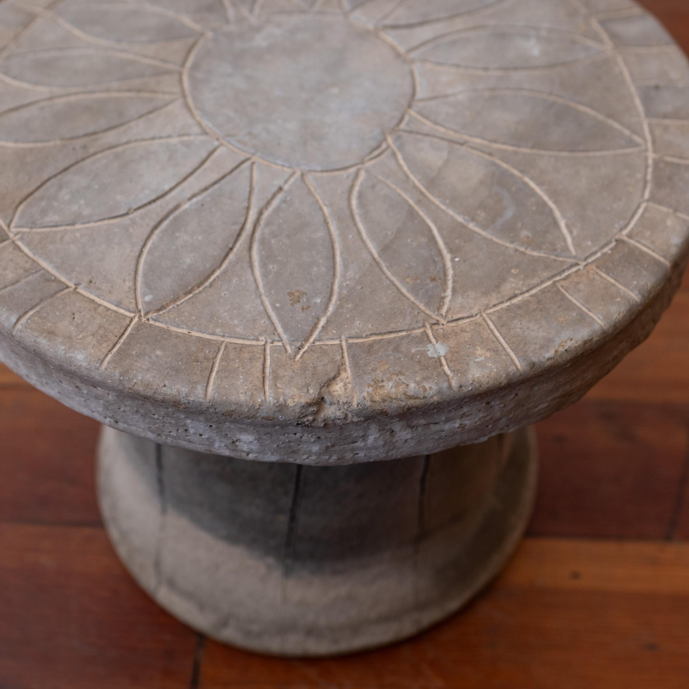 Stan Bitters Tabouret ou table d'appoint en céramique 1960 en vente 2