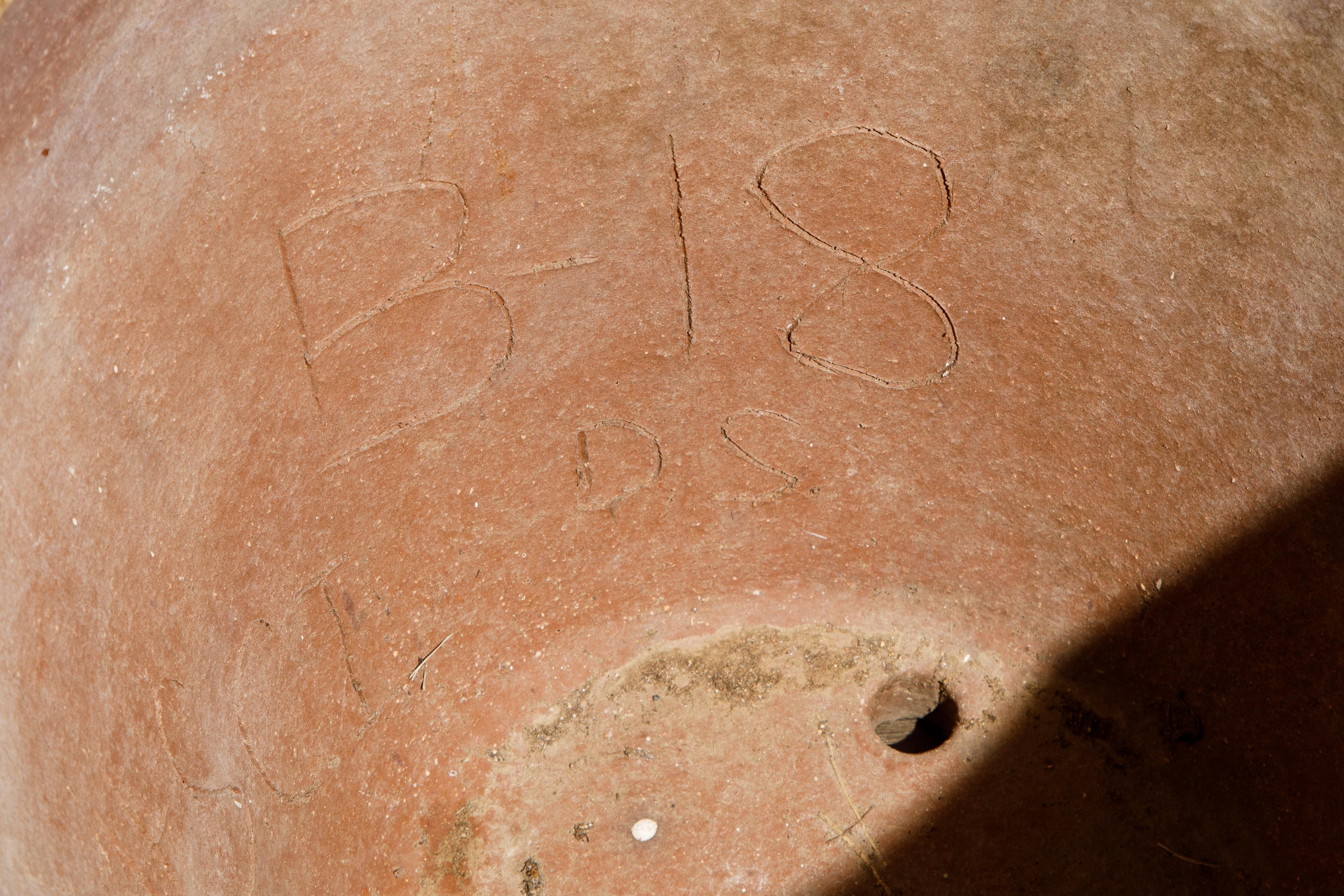 Stan Bitters Large Glazed Ceramic Clay 'Thumb Pot' Planter, Signed, c. 1970 3