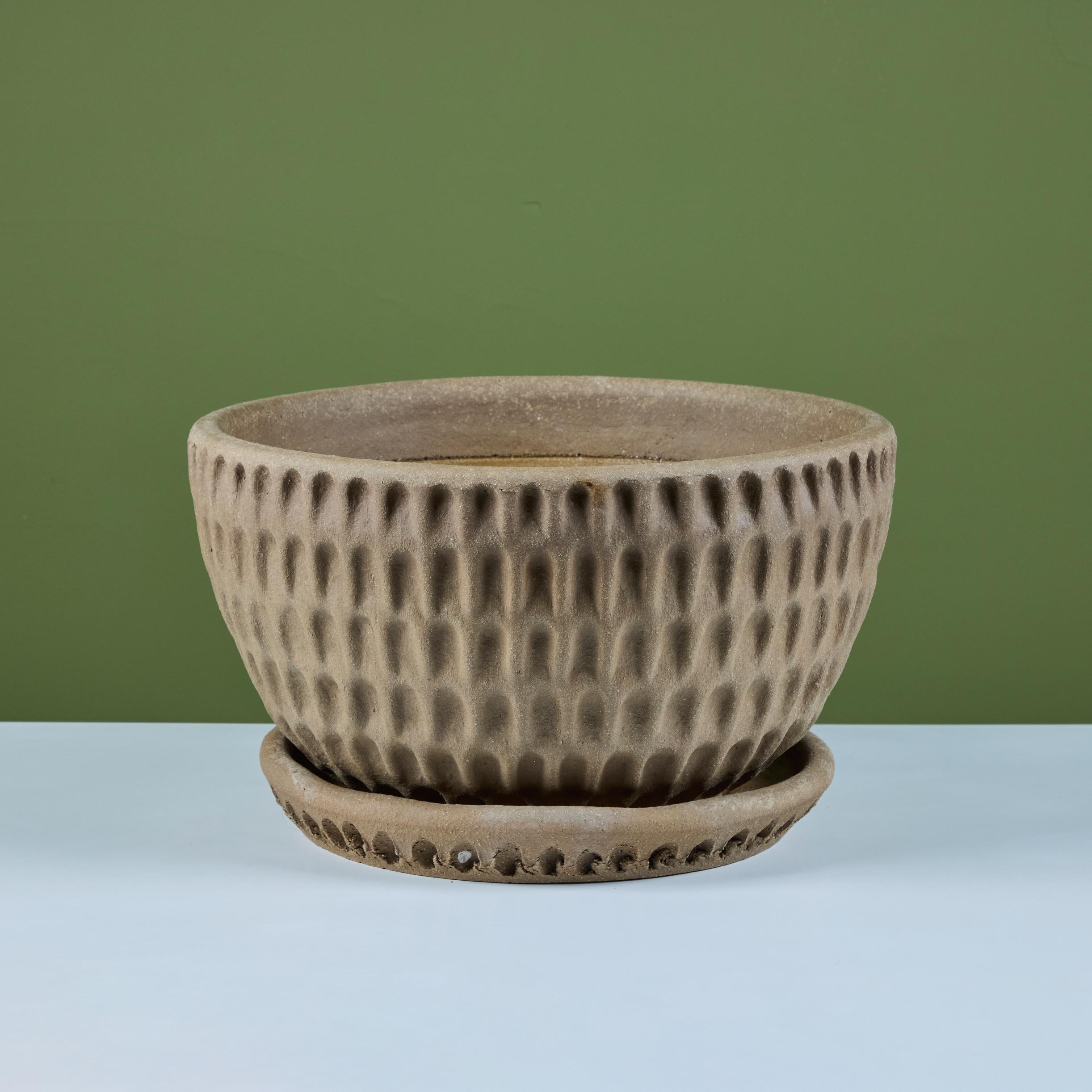 Hand-Crafted Stan Bitters Thumbprint Planter for Hans Sumpf For Sale