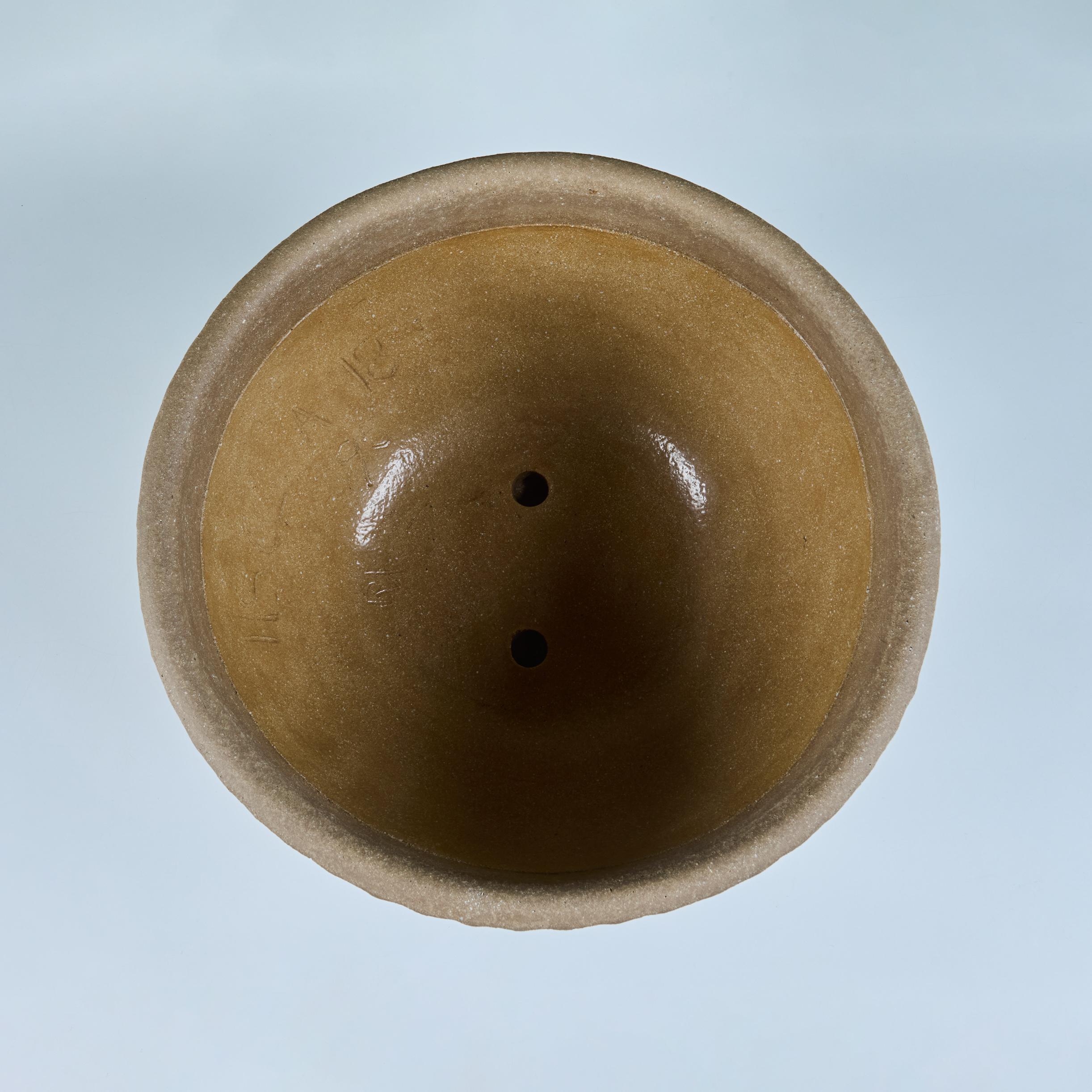 Stoneware Stan Bitters Thumbprint Planter for Hans Sumpf For Sale