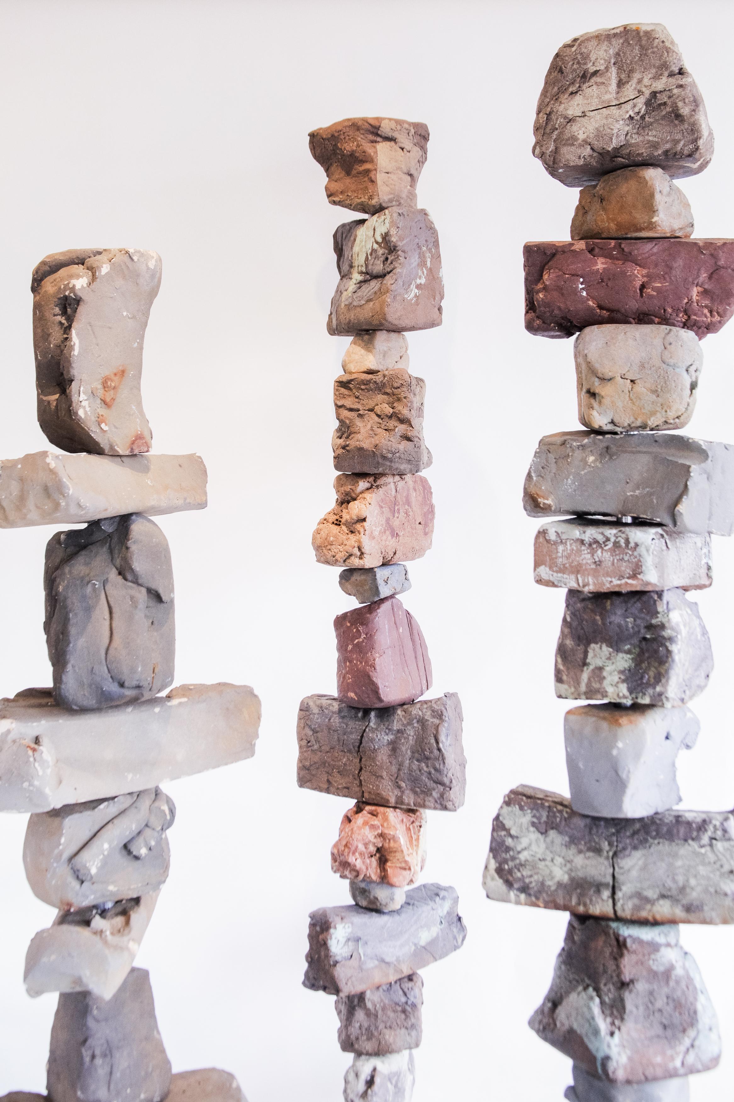 Ceramic Stan Bitters Totem Sculpture For Sale