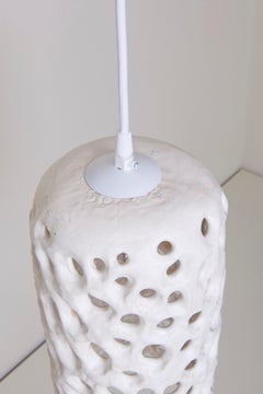 Stan Bitters White Glazed Ceramic Lantern, USA, 2017