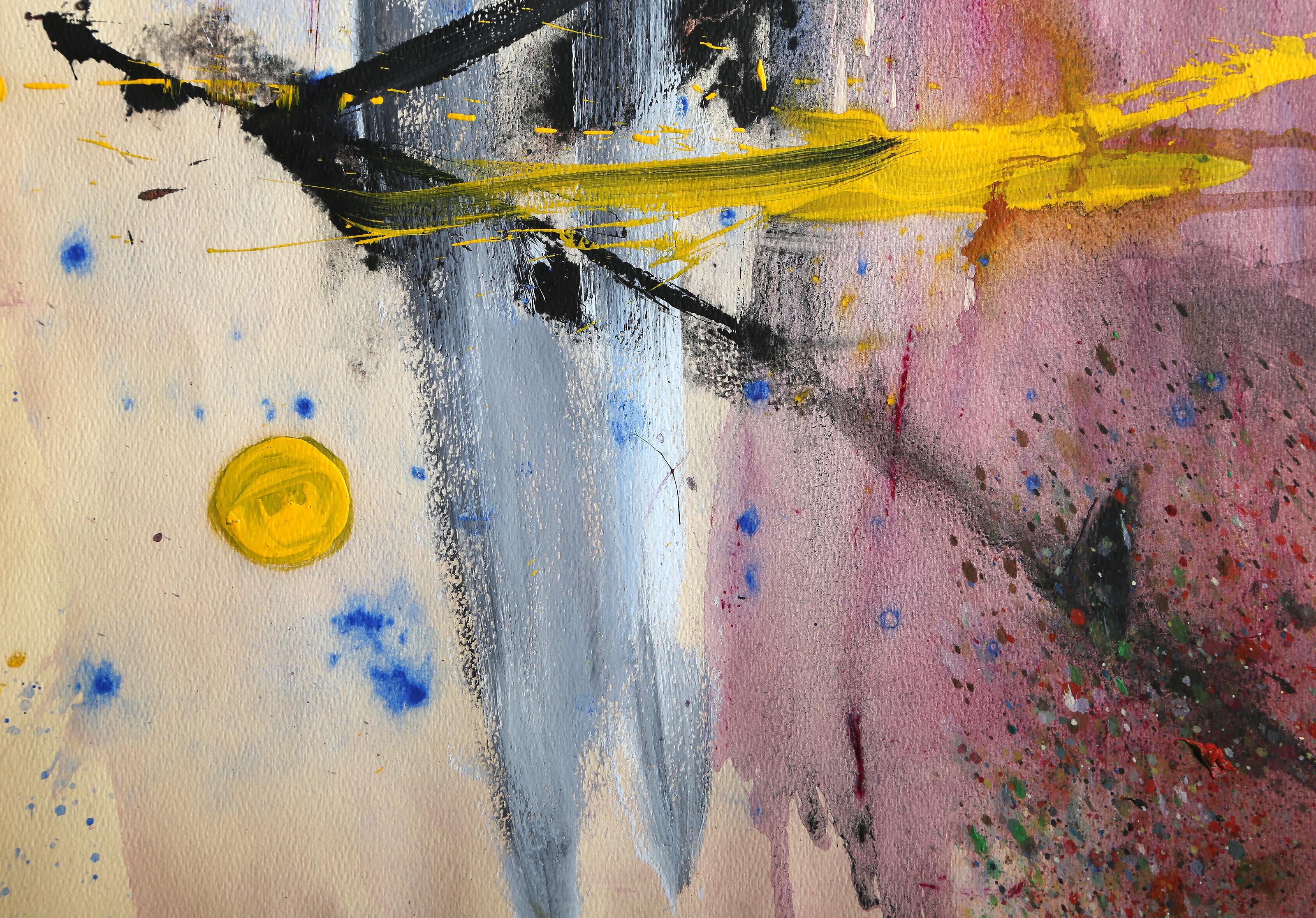 Abstract Composition, Gouache and Watercolor by Stan Brodsky For Sale 1