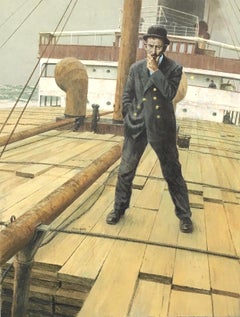 Man on Shipdeck (homme sur pont de bateau)