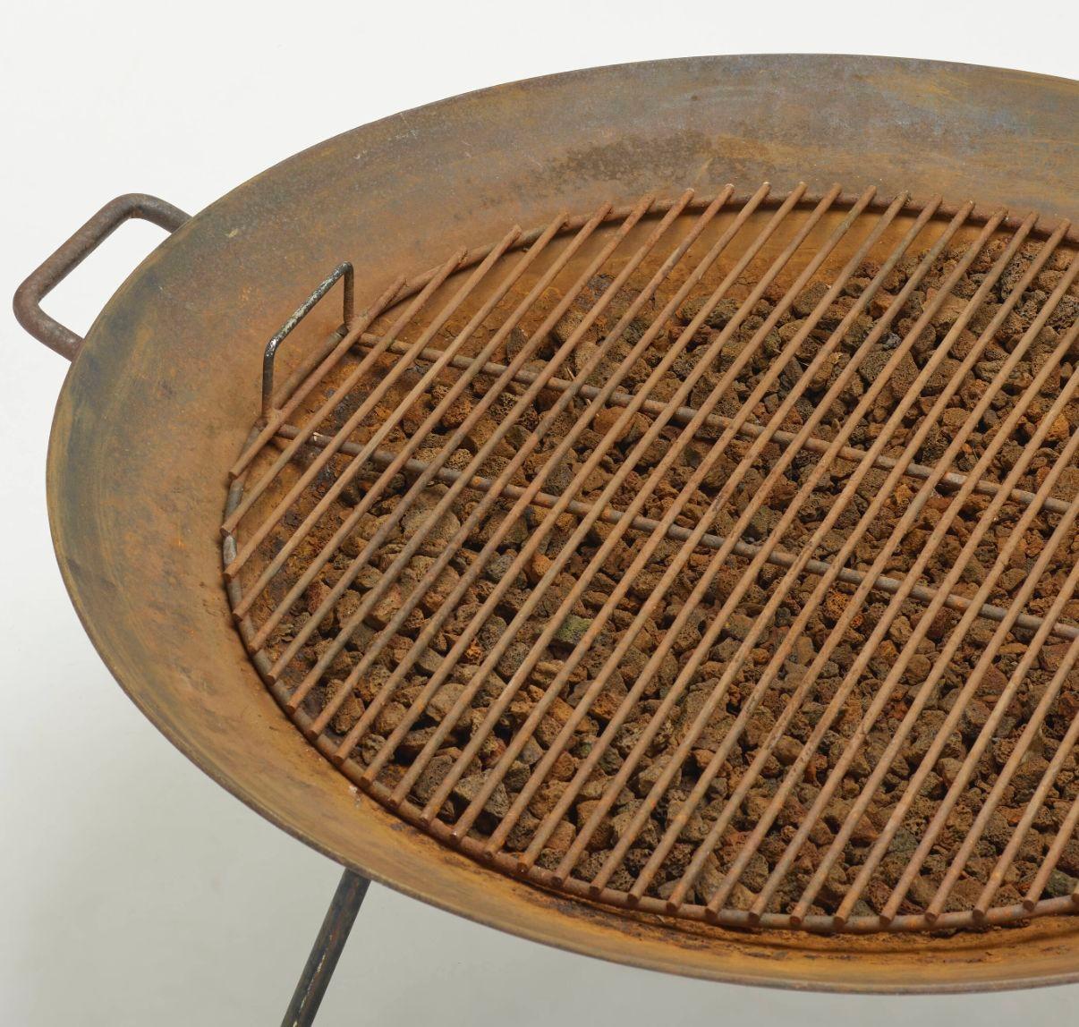 Fogata y barbacoa de exterior grande estilo Stan Hawk Moderno de mediados de siglo en venta