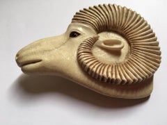 Stan Hill Fine Bone Carving Representing a Mountain Ram