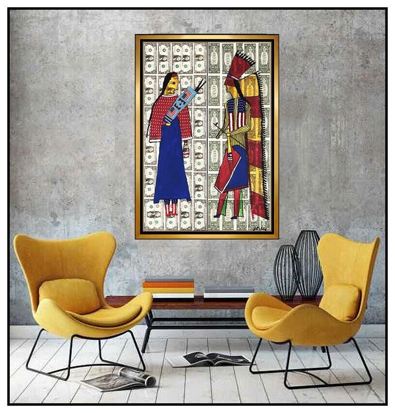 Stan Natchez Stan Natchez Original Oil Painting Native American