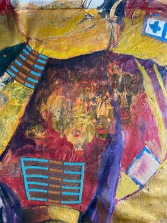 Stan Natchez (Shoshone/Paiute, geb.1954) Crow auf Gold