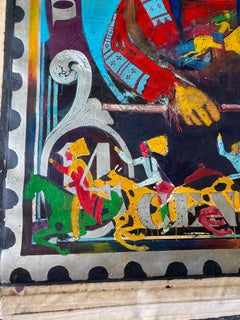 Stan Natchez (Shoshone/Paiute, b.1954) Navajo with a tomahawk on a USA postal st