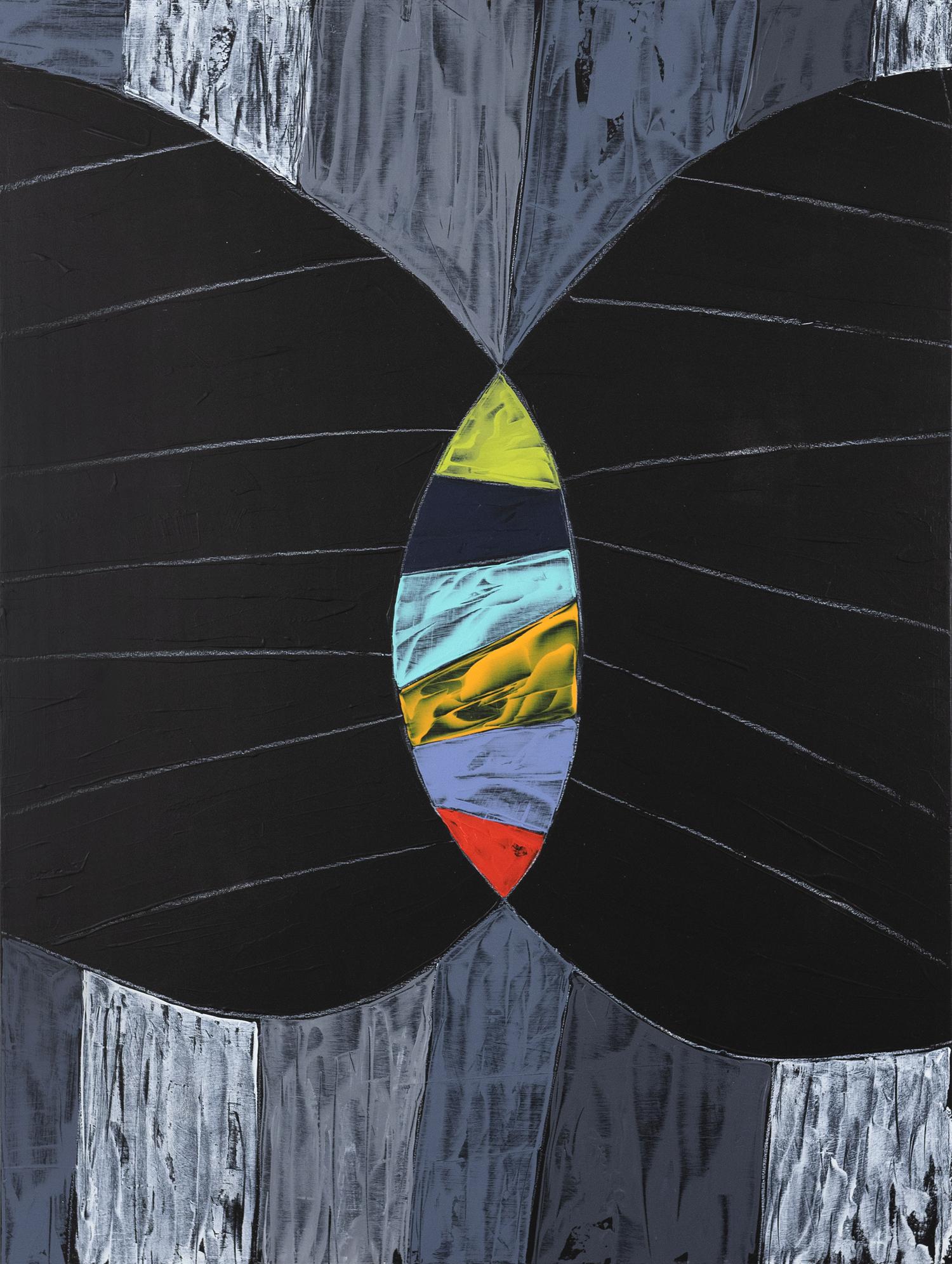 Stan Olthuis Abstract Painting - "Home", abstract sculpture, wood, paint, geometry, circle, center, flow