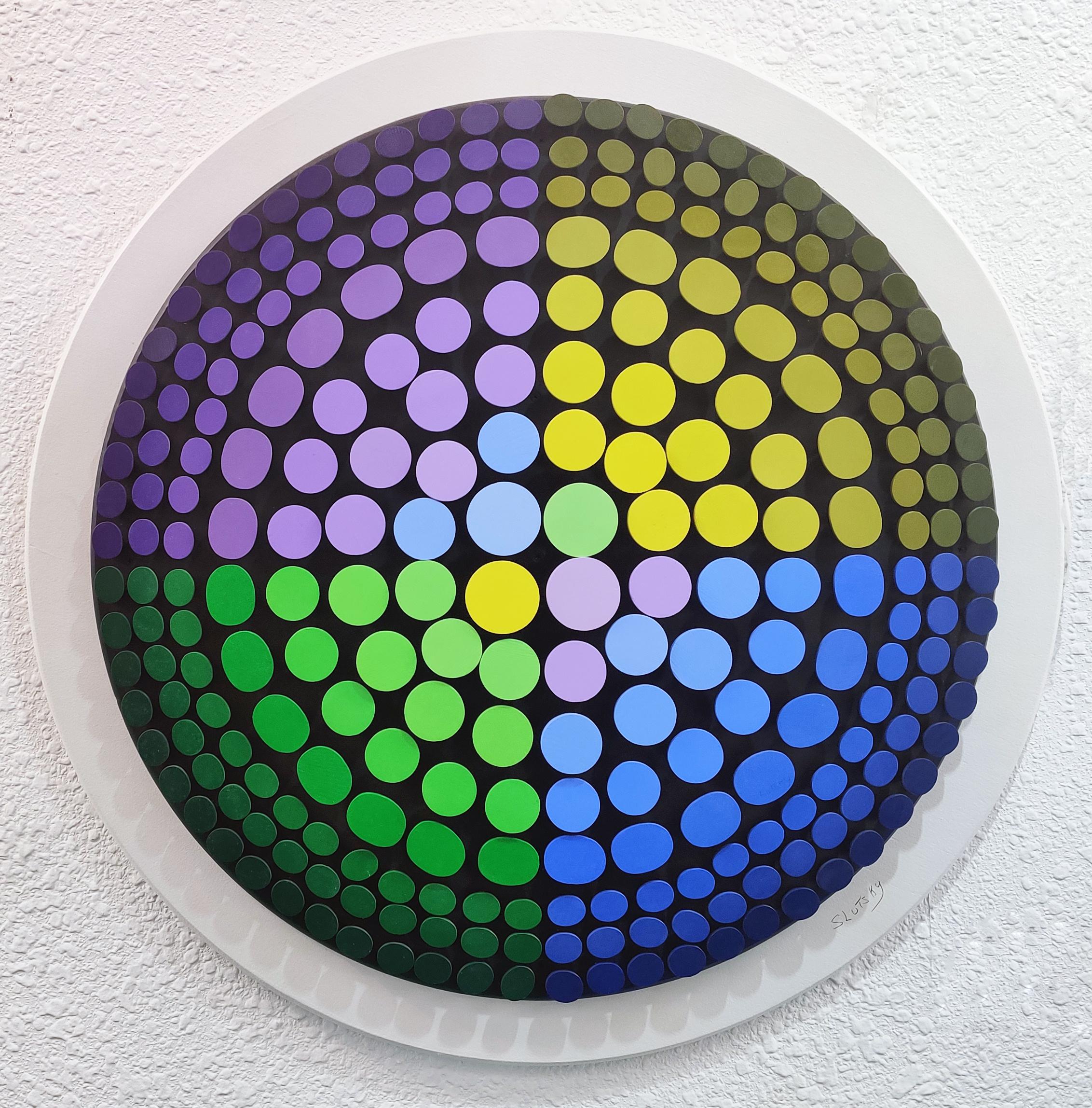 SPECTRUM (DIMENSIONAL PIECES OF WOOD WITH MAGNETS) - Mixed Media Art by Stan Slutsky
