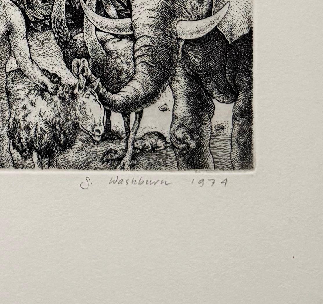 Adán nombrando a los animales, por Stan Washburn en venta 2