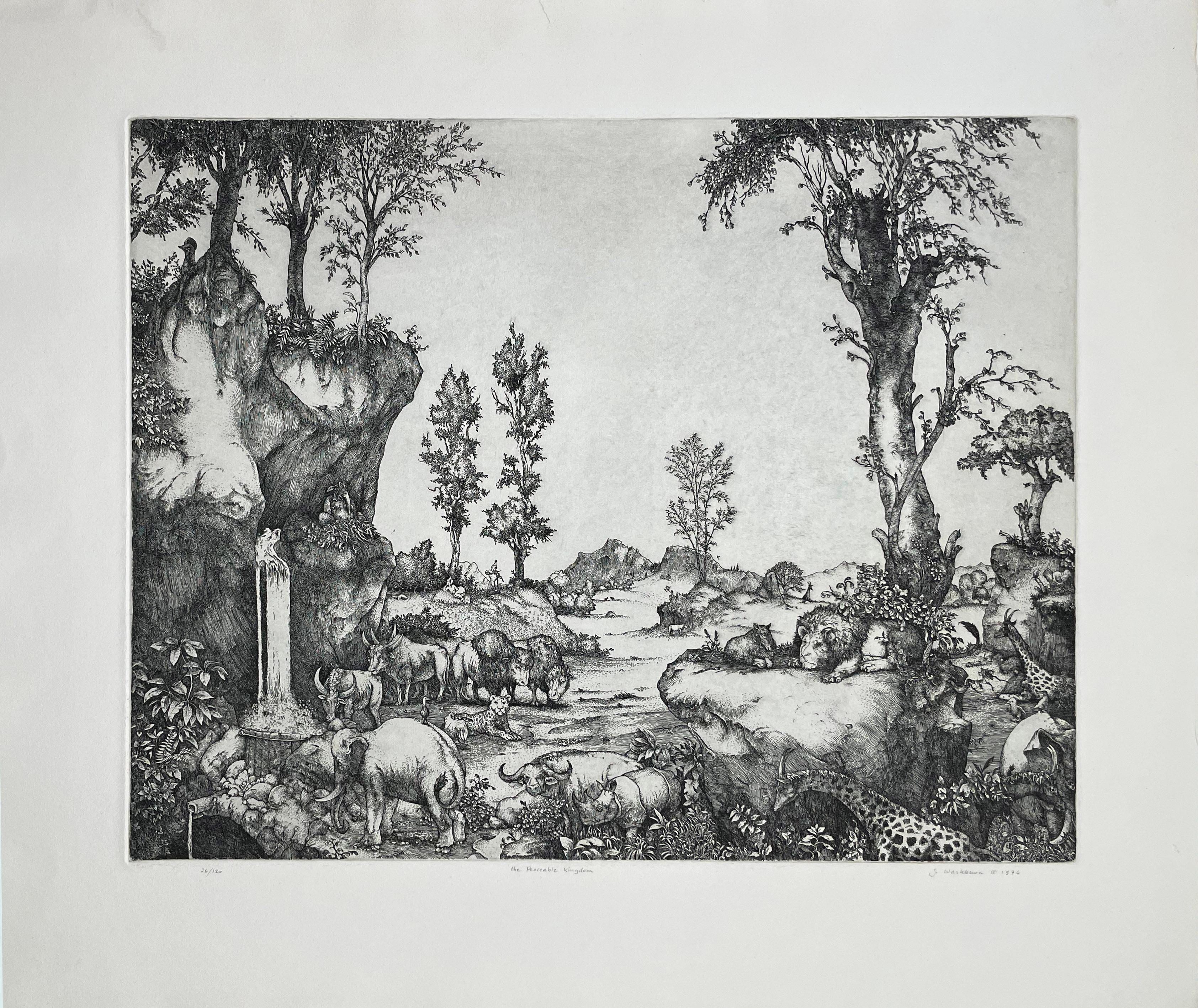 The Peacable Kingdom, by Stan washburn - Print by Stan Washburn