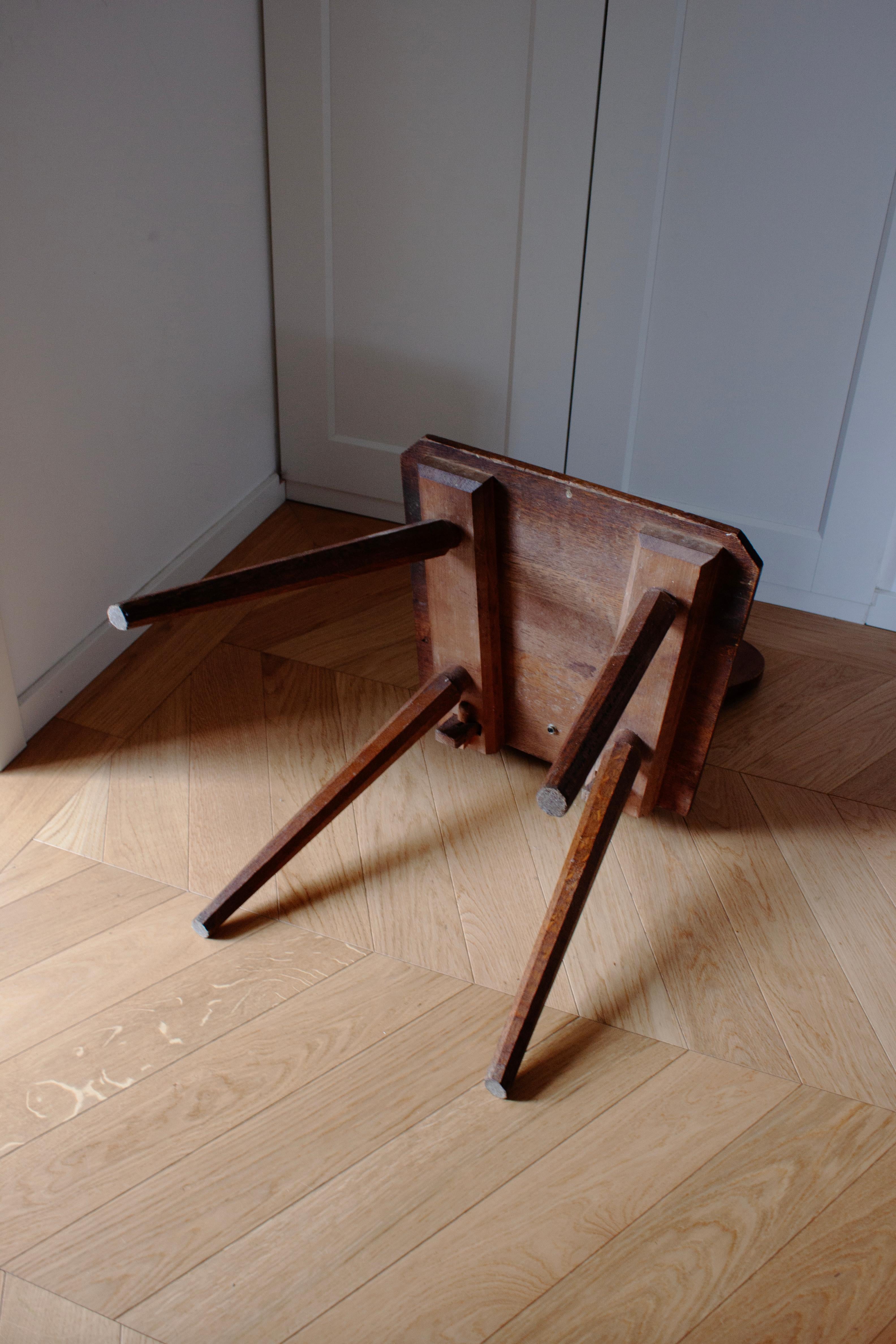 Stand Alone Französisch Primitive Landwirte Stuhl Holz geschnitzt zurück im Angebot 4