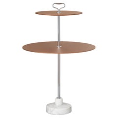 Table d'appoint double marron d'Ignazio Gardella