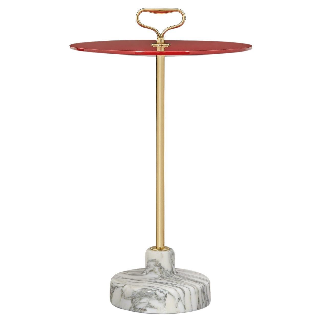 Stand Red Side Table By Ignazio Gardella For Sale