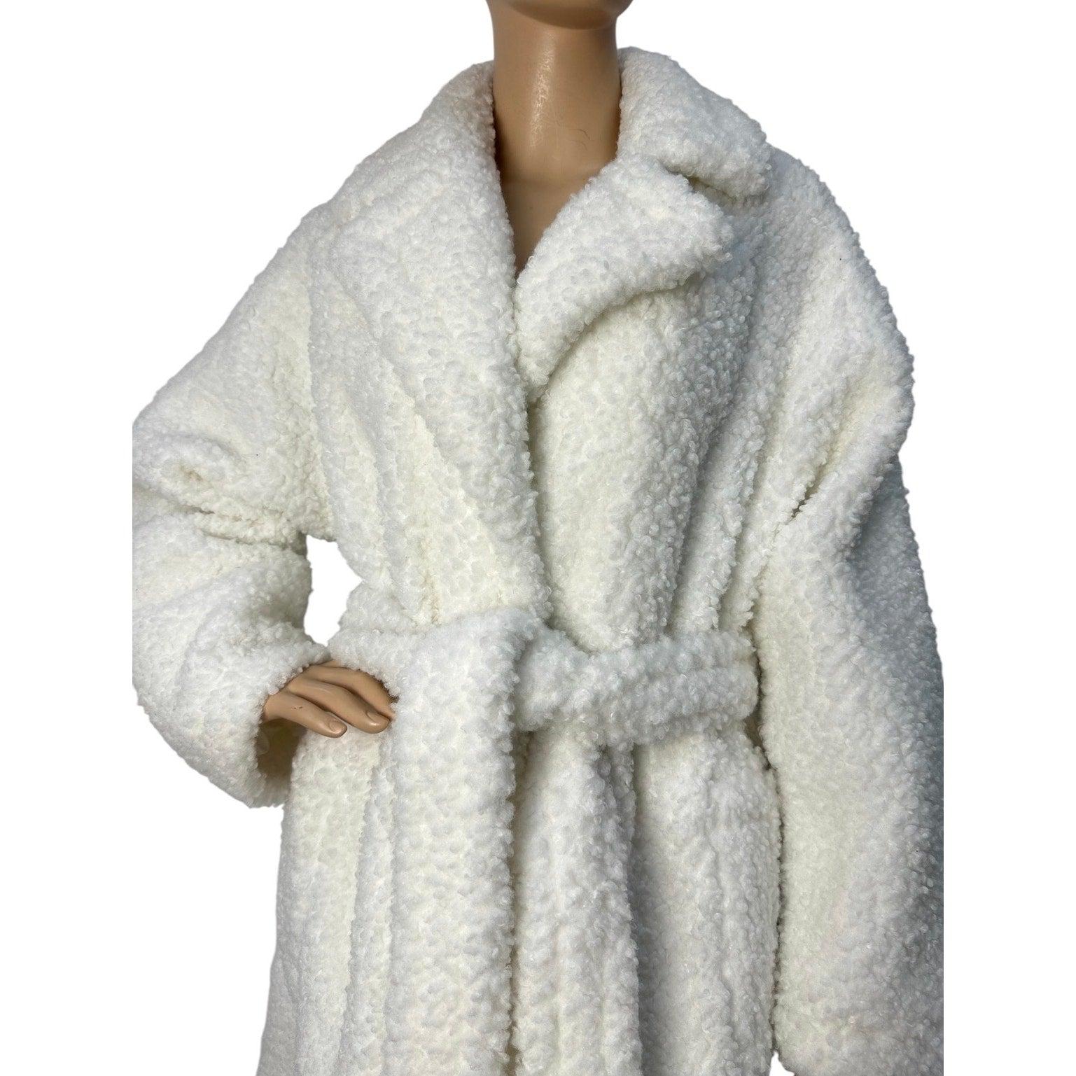 Grigio Studio A Teddy - Cappotto in pelliccia sintetica - Taglia 38 in vendita