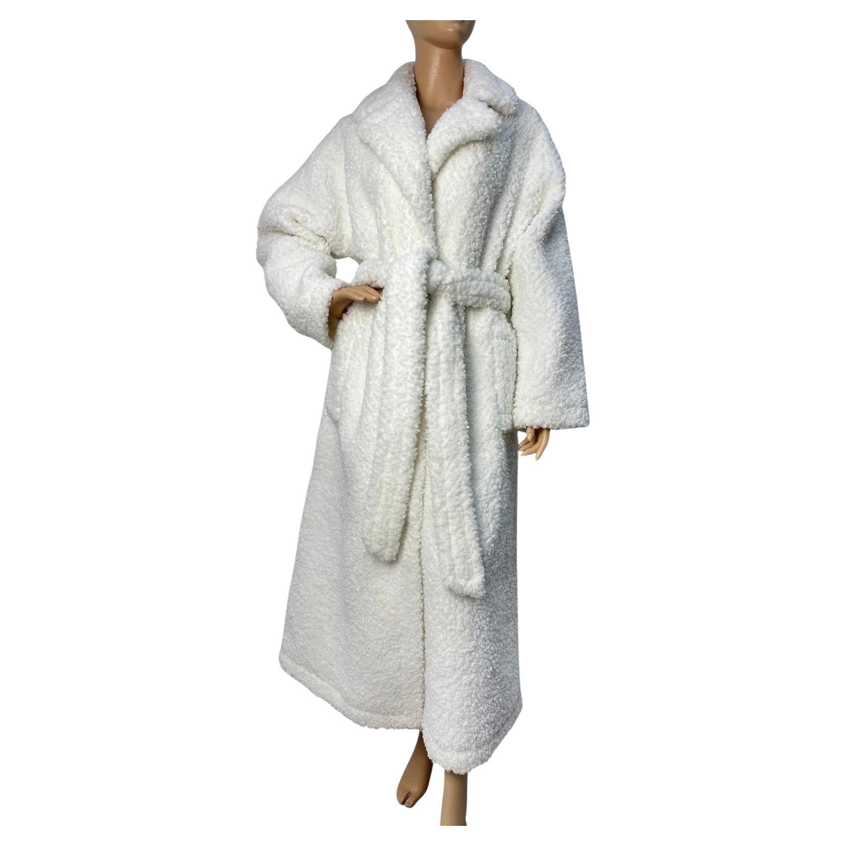 Studio A Teddy - Cappotto in pelliccia sintetica - Taglia 38 in vendita