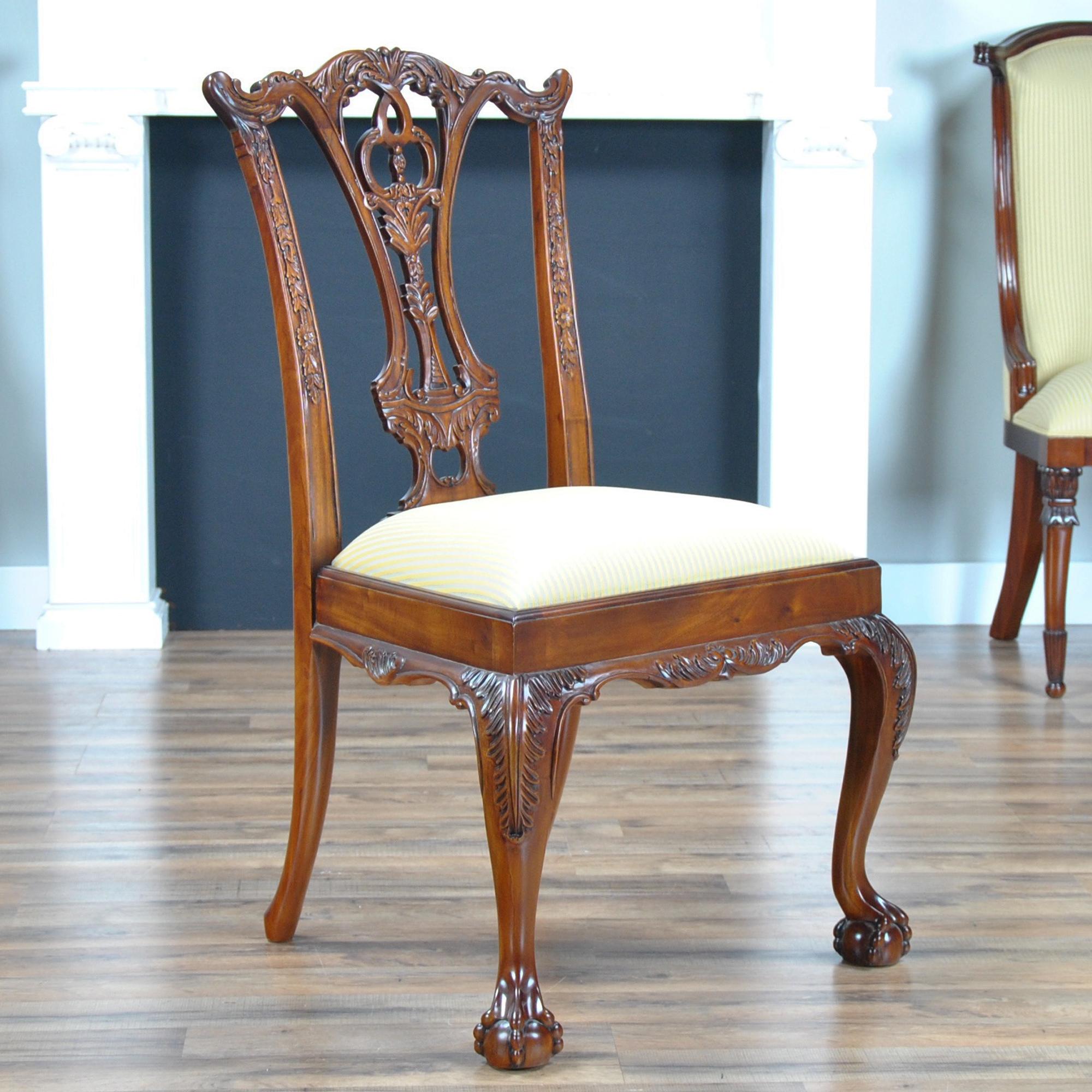 Standard Chippendale Chairs, Set of Ten For Sale 5