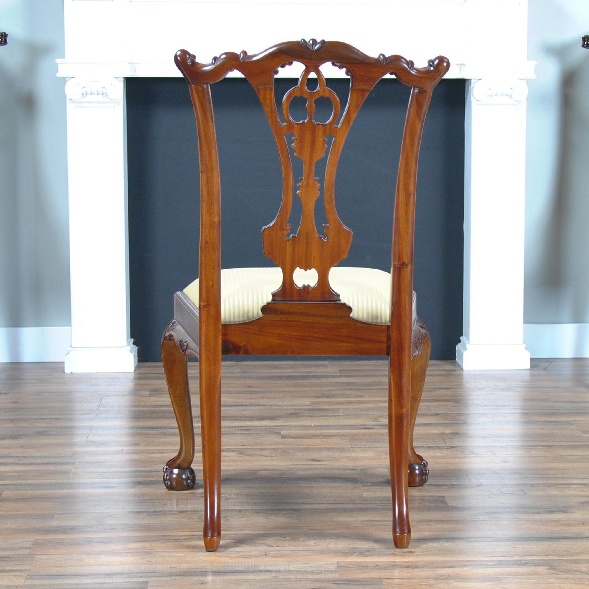 Standard Chippendale Chairs, Set of Ten For Sale 7