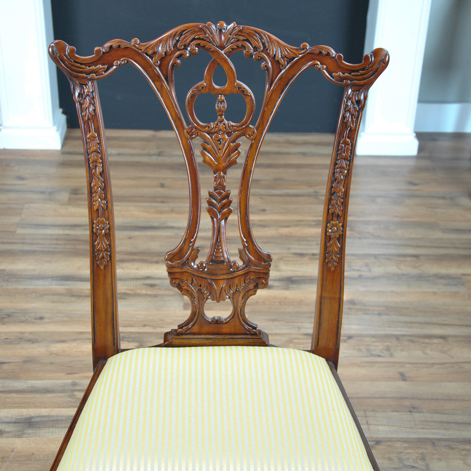 Standard Chippendale Chairs, Set of Ten For Sale 9