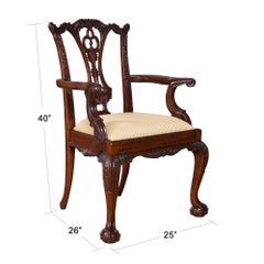 Standard Chippendale Chairs, Set of Ten