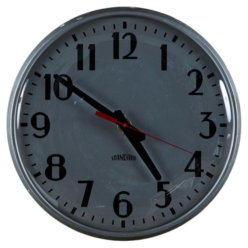 Standard Electric School Clock - 13, c. 1970s For Sale