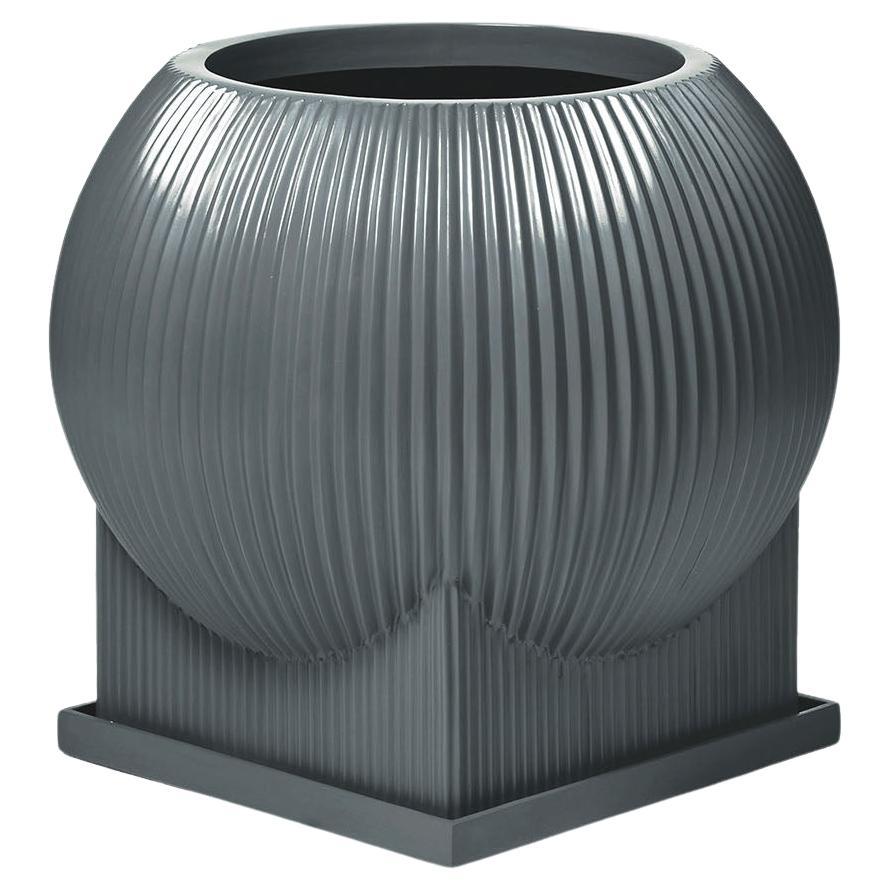 Standard Flat Blob Planter 'Gray' by TFM, Represented by Tuleste Factory