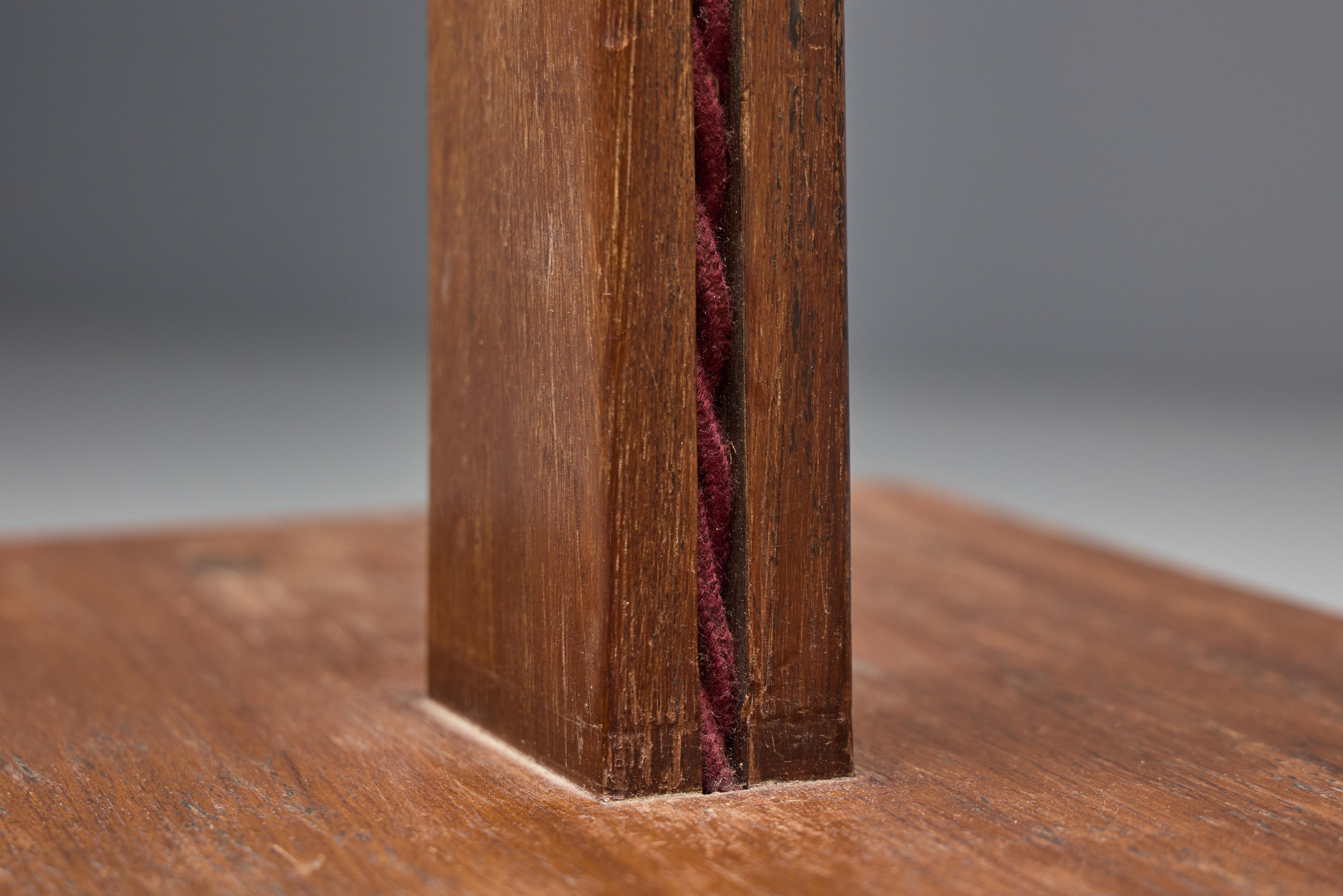 Teak Standard Floor Lamp PJ-100101 by Pierre Jeanneret, India, 1955