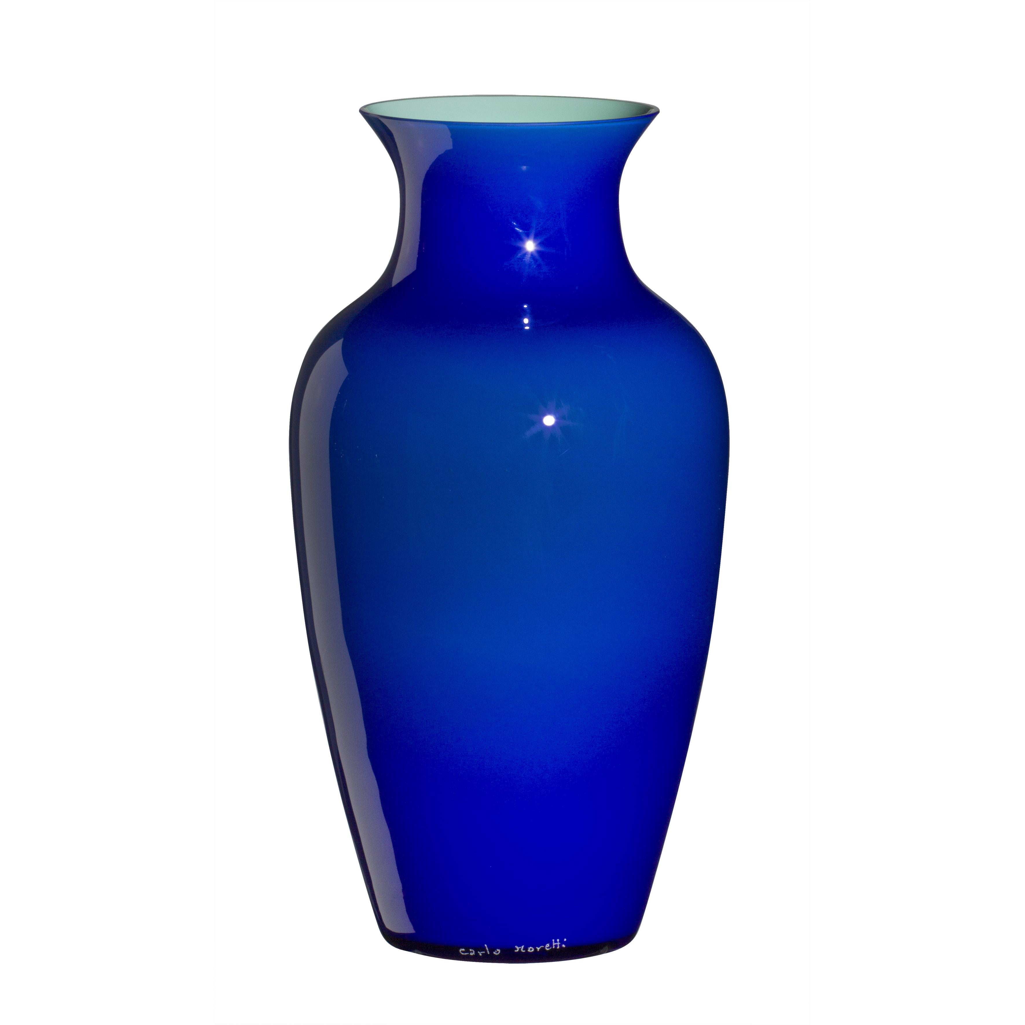 Standard I Cinesi Vase in Cobalt Blue by Carlo Moretti For Sale