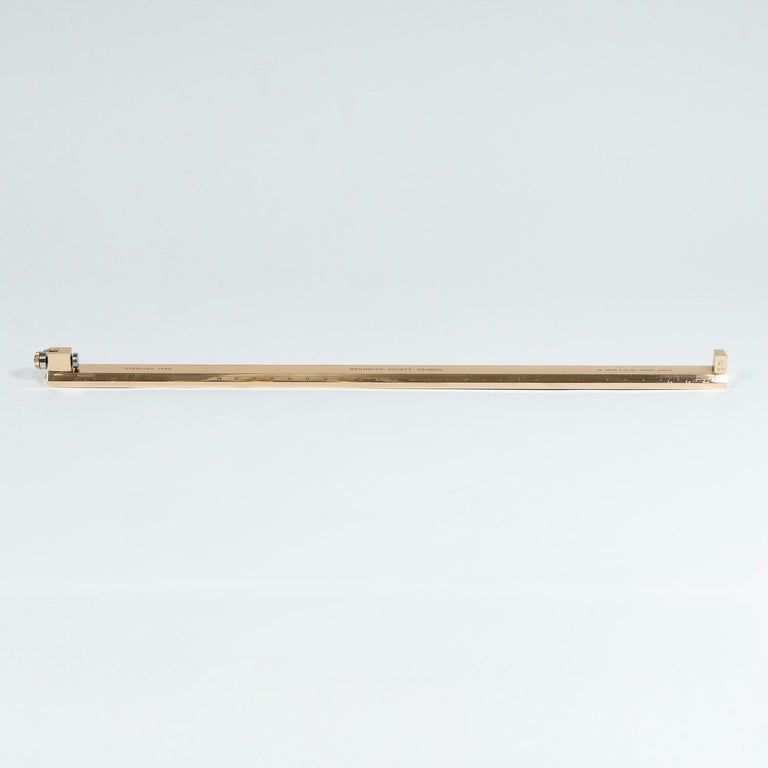 Standard Imperial Yard for Monmouth by De Grave and Co. in Case For