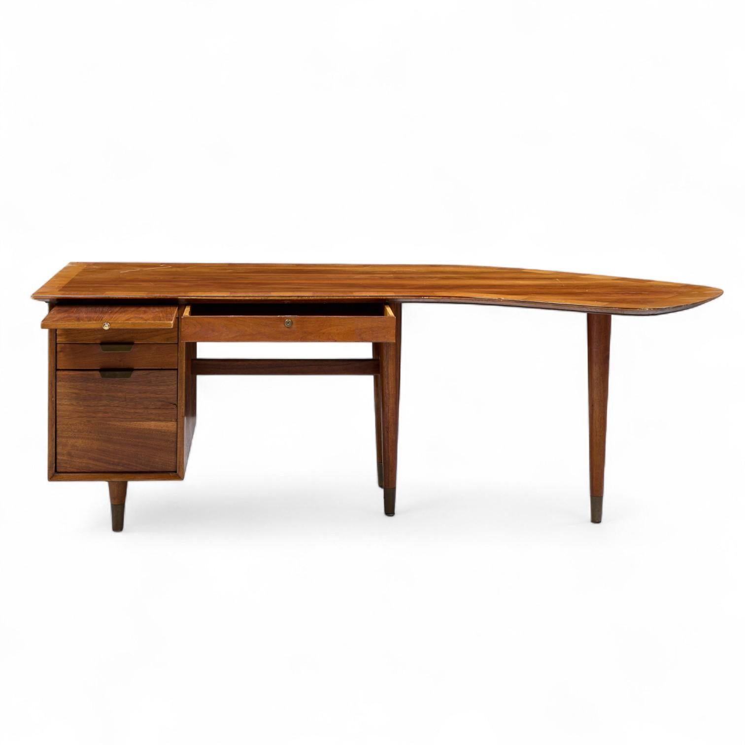 Standard Mid Century Bumerang-Schreibtisch (20. Jahrhundert) im Angebot