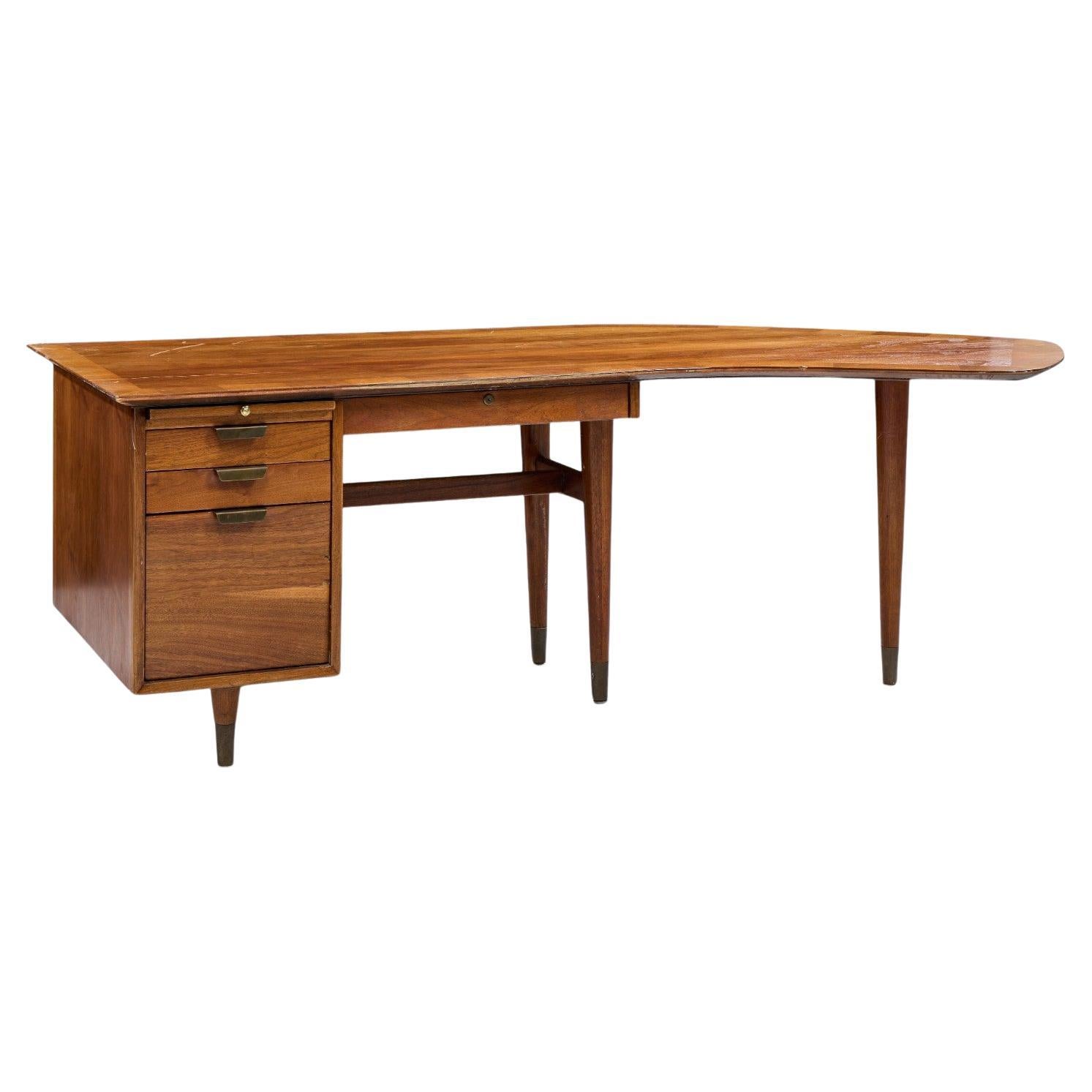 Standard Mid Century Bumerang-Schreibtisch im Angebot