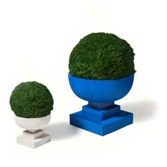 Standard Modern Urn Fiberglass Indoor Outdoor Planter 'Black' Drainage Tray