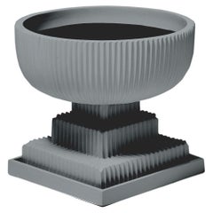Standard Modern Urn Fiberglass Indoor Outdoor Planter 'Gray' Drainage Tray