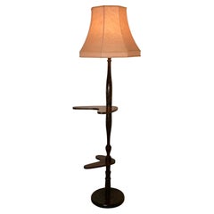 Standard or Floor Lamp with Palm Decoration