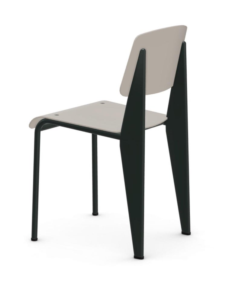 Contemporary Standard SP Chair in Basalt and Warm Gray by Jean Prouvé for Vitra For Sale
