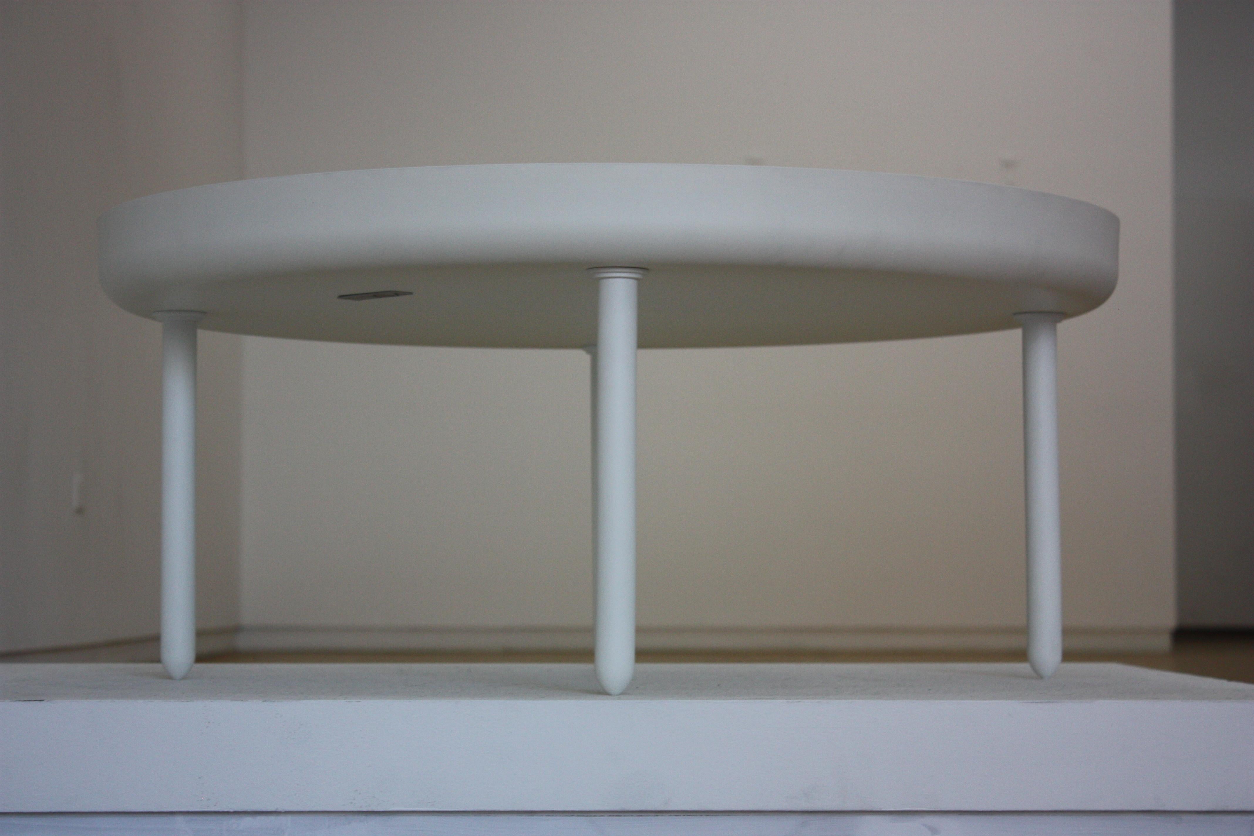 American Standard Table by Jonathan Nesci in Coated Aluminum and Cast Concrete For Sale