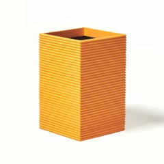 Standard Tall Rectangular Fiberglass Indoor Outdoor Planter 'Orange'