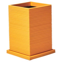 Standard Tall Rectangular Fiberglass Indoor Outdoor Planter 'Orange'