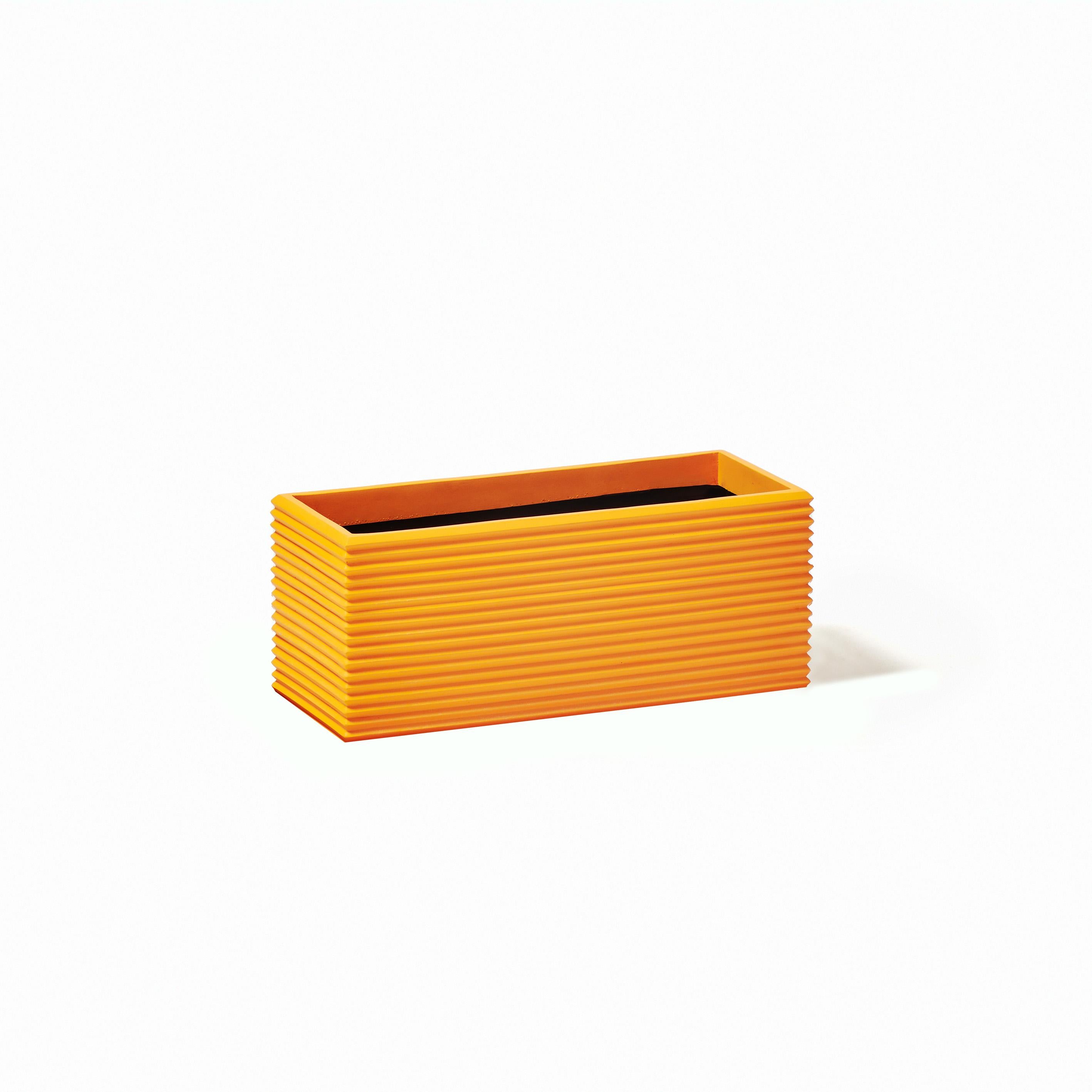 Moderno Fioriera rettangolare standard in fibra di vetro per interni e per esterni 