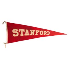 Antique Standford University Pennant Banner, circa 1920-1940