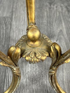 Posacenere da tavolo in bronzo dorato e cristallo, XX secolo