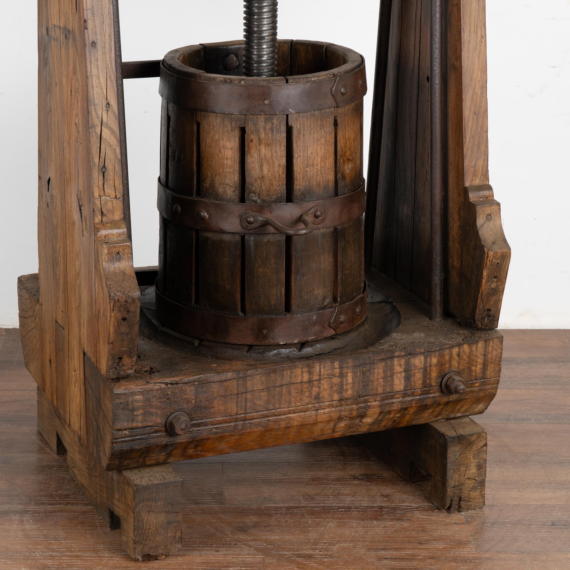 Standing Bar Wine Tasting Table from Old Wine Press, Hungary circa 1900 For Sale 2