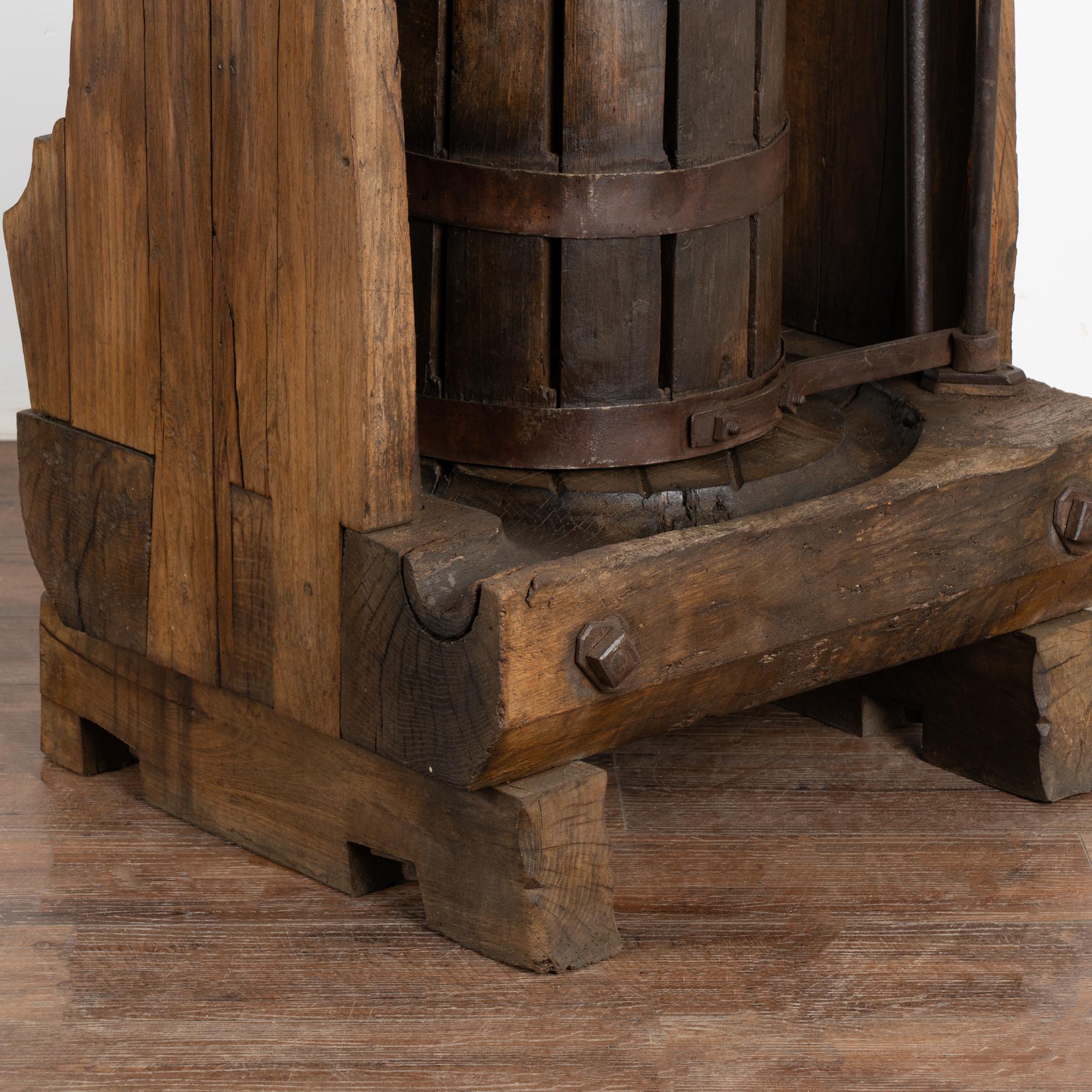 Standing Bar Wine Tasting Table from Old Wine Press, Hungary circa 1900 For Sale 1