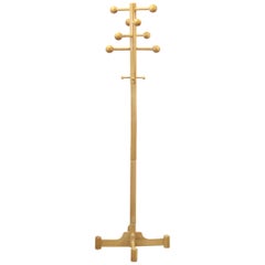 Standing Beech Coat Rack in the Style of Nanna Ditzel, 1960s