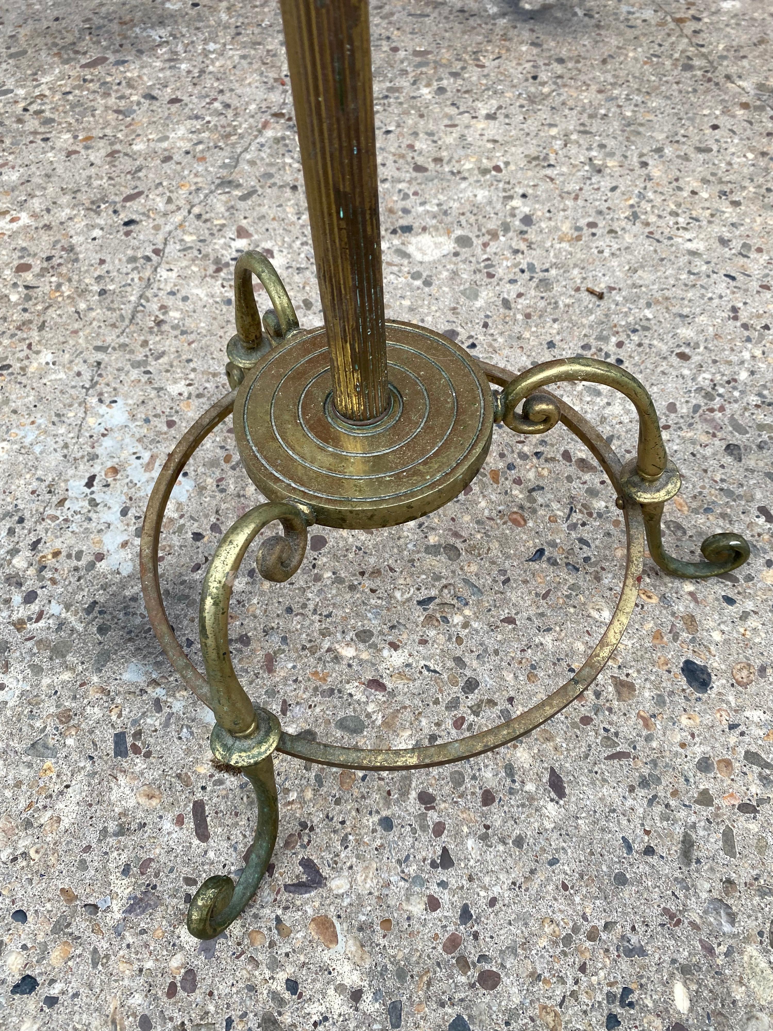 vintage brass towel stand