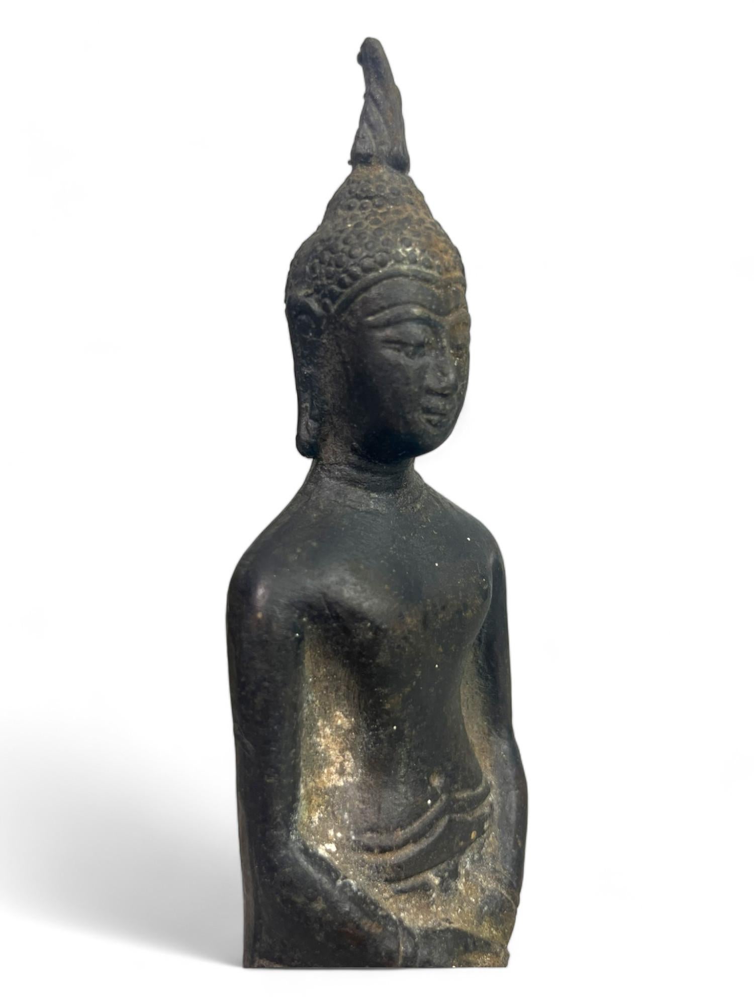 Buddha di bronzo in piedi, Thailandia, XIX secolo, stile I. B. U. in vendita 1